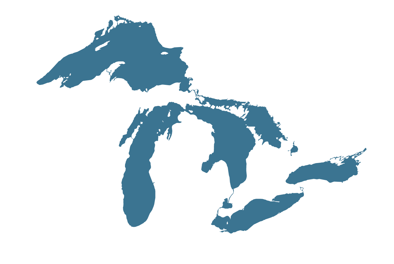 Aerial View Of The Great Lakes 